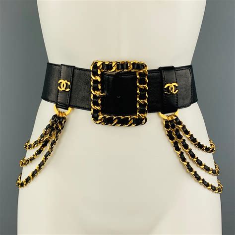 chanel inspired chain belt|genuine leather chanel belt women.